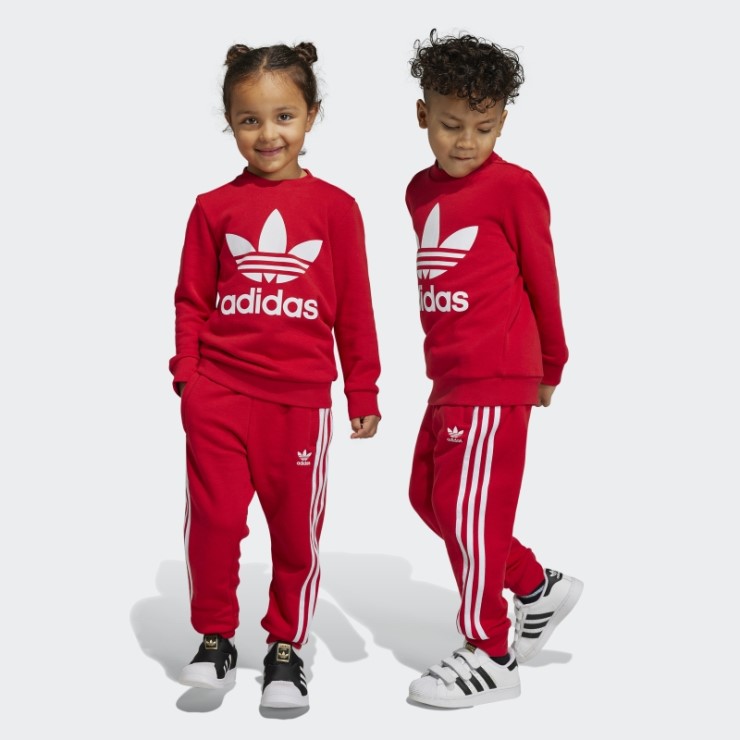 Adidas Conjunto Escarlata Adicolor