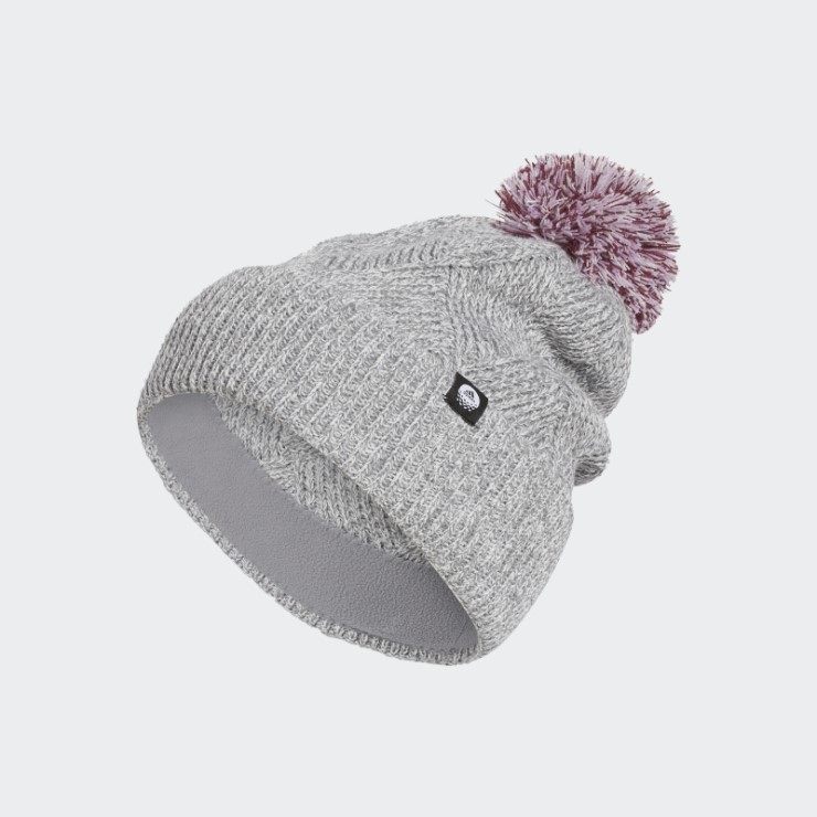 Gorro Adidas Pompom Gris