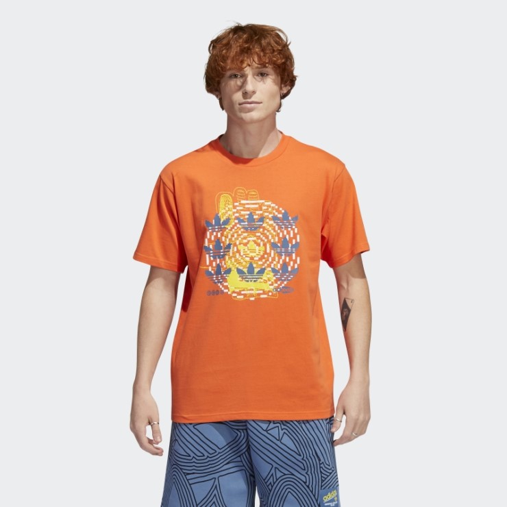 Camiseta Hypersport Multi Trefoil Adidas Naranja
