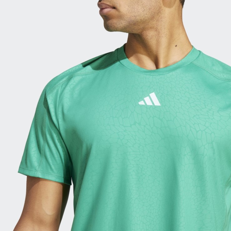 Camiseta Adidas Training Pu Print Verde Cancha