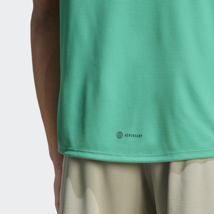 Camiseta Adidas Training Pu Print Verde Cancha