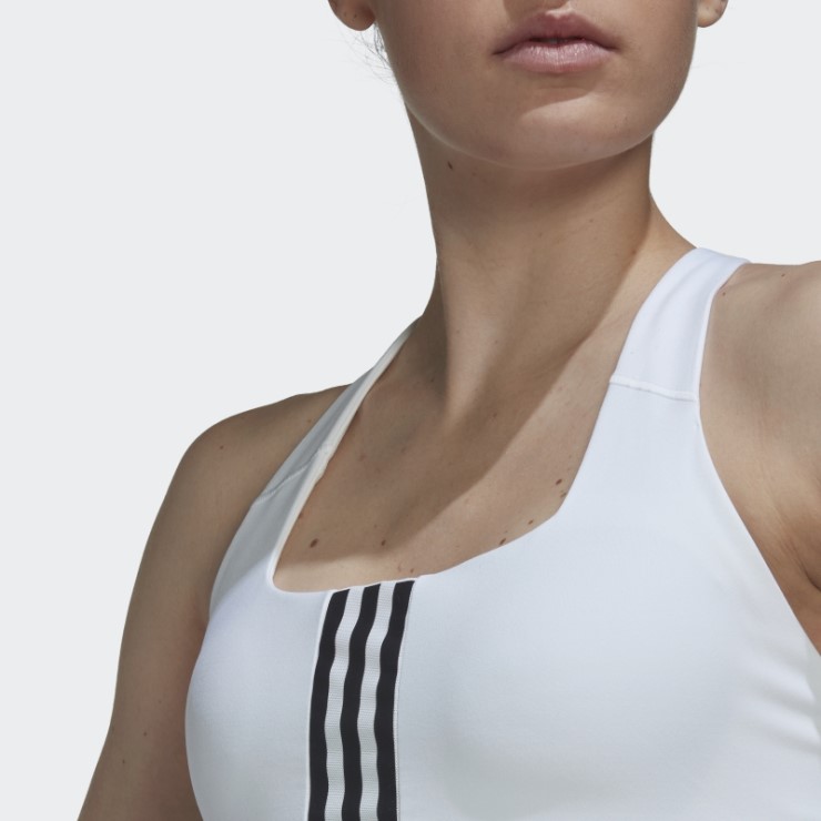 Sujetador De Entrenamiento De Sujeción Media Powerimpact Blanco Adidas