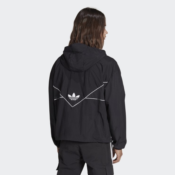 Cortavientos Negro Adicolor Archivo De Temporada Adidas