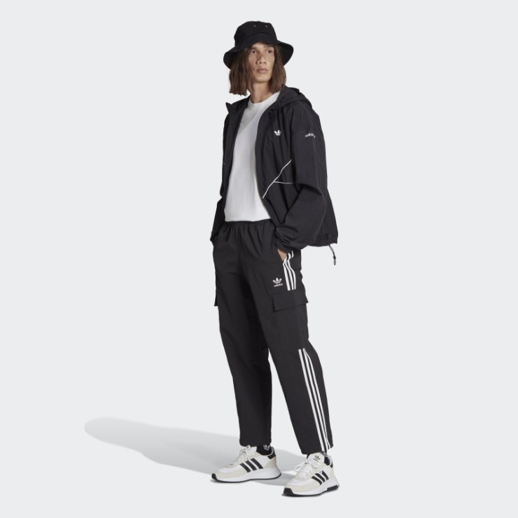 Cortavientos Negro Adicolor Archivo De Temporada Adidas