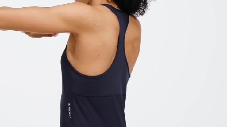 Camiseta De Entrenamiento Techfit Racerback Tinta Adidas