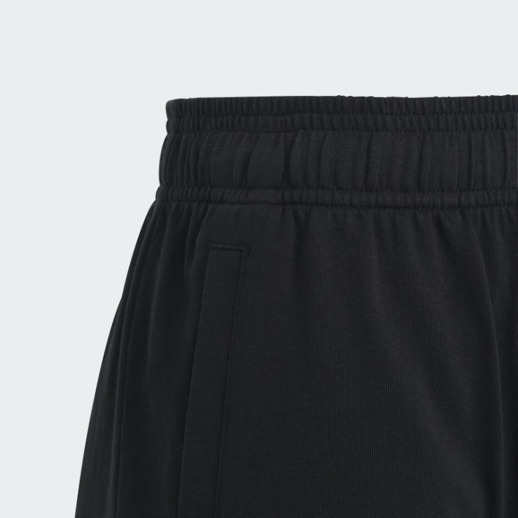 Pantalón Corto Essentials De Algodón Con Logo Grande Adidas Negro