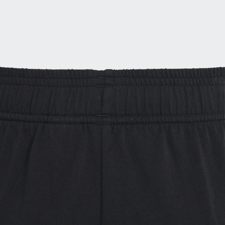 Pantalón Corto Essentials De Algodón Con Logo Grande Adidas Negro