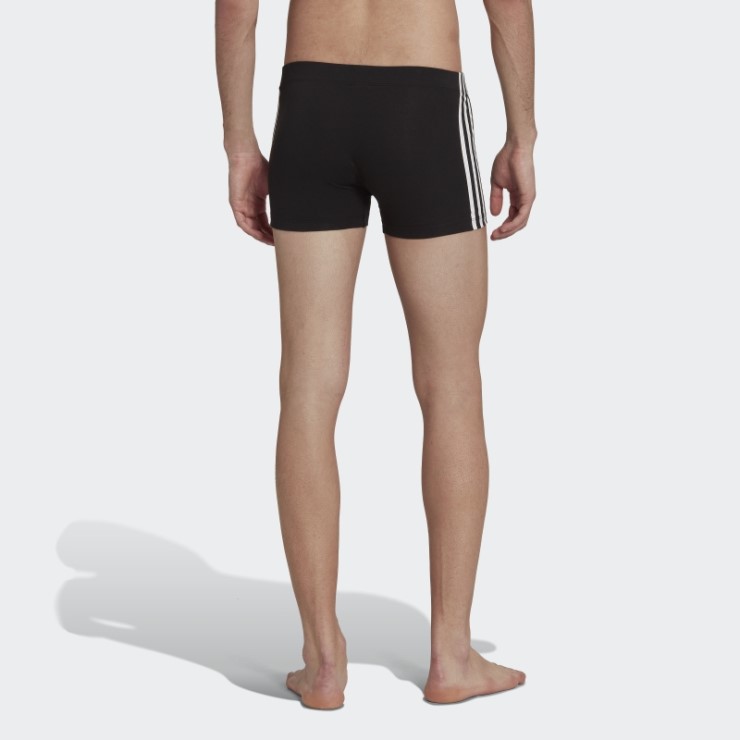 Calzoncillos De Baúl Con 3 Rayas De Algodón Negro Comfort Flex De Adidas (3 Pares)