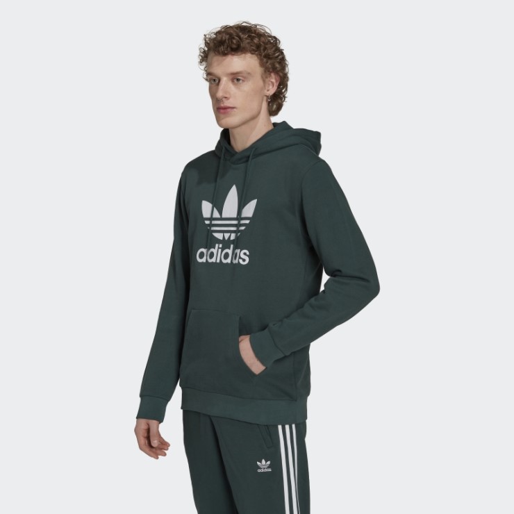 Sudadera Adidas Adicolor Classics Trefoil Verde Mineral