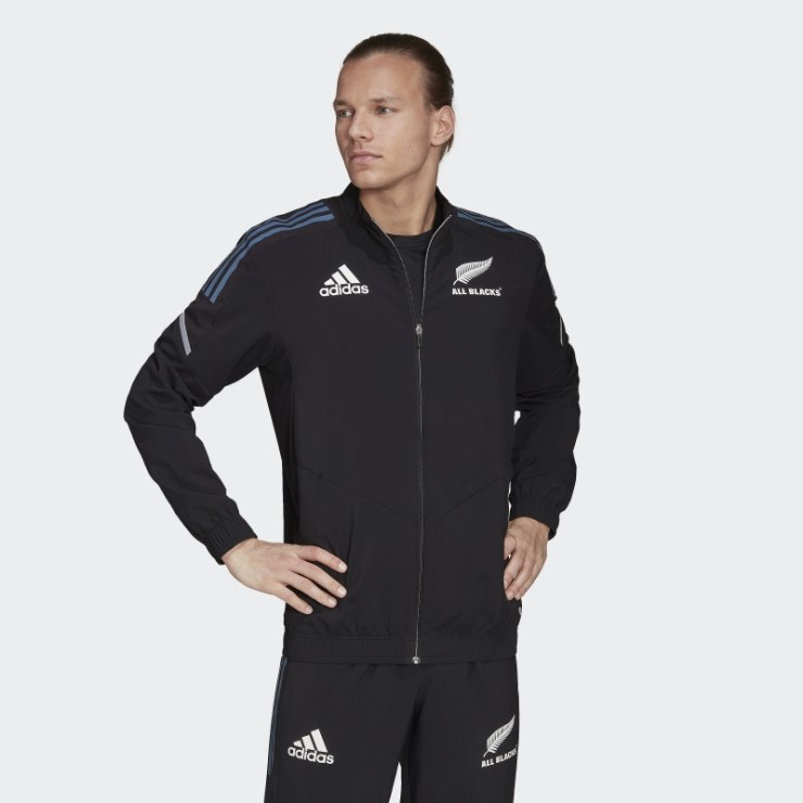 Sudadera Negra Adidas All Blacks Rugby Presentacion