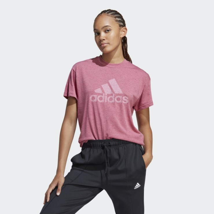 Camiseta Adidas Future Icons Winners 3.0 Moda Rosa Mel