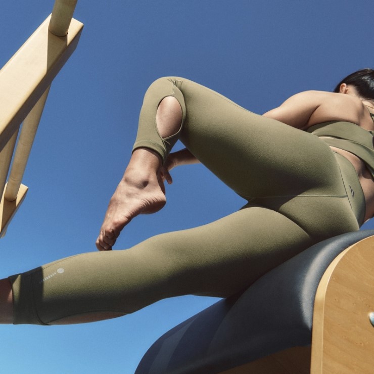 Leggings 7/8 Envueltos En Estudio De Yoga Verde Oliva Adidas