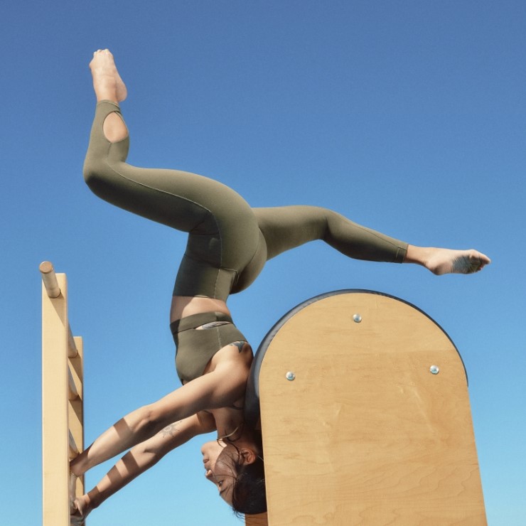 Leggings 7/8 Envueltos En Estudio De Yoga Verde Oliva Adidas