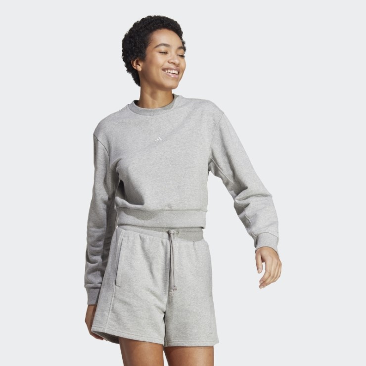 Sudadera Gris Medio All Szn French Terry Adidas