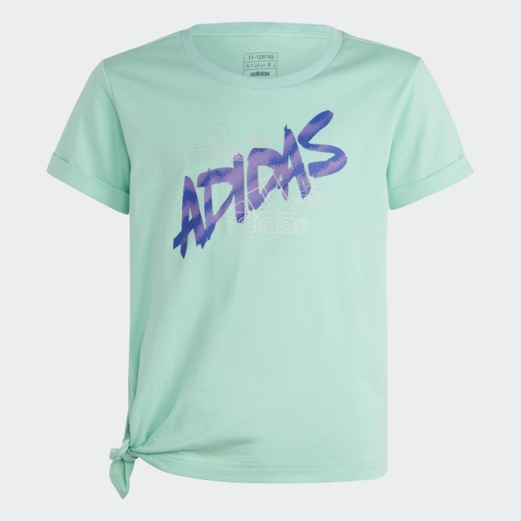 Camiseta Adidas Dance Anudada Verde