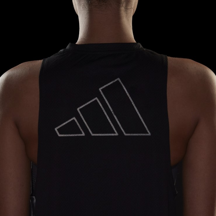 Camiseta Sin Mangas Run Icons Running Adidas Negra