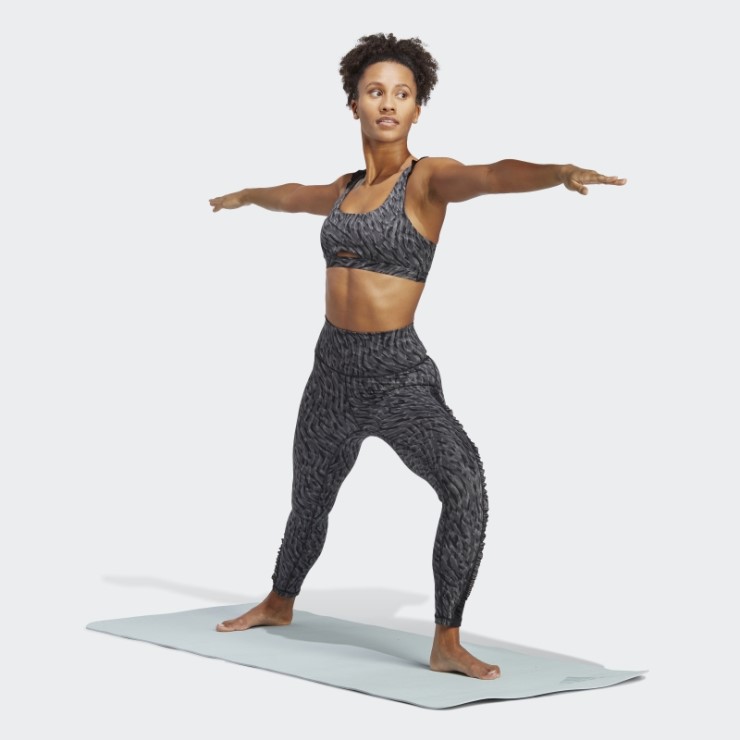 Adidas Yoga Studio Choque Print 7/8 Leggings Negro