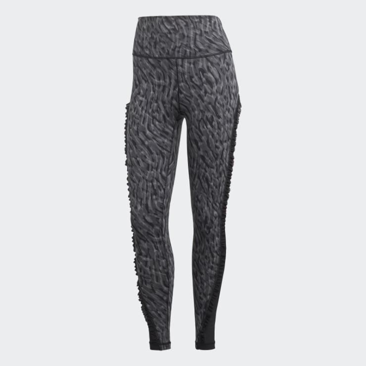Adidas Yoga Studio Choque Print 7/8 Leggings Negro