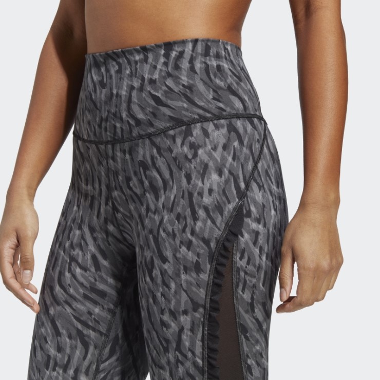 Adidas Yoga Studio Choque Print 7/8 Leggings Negro