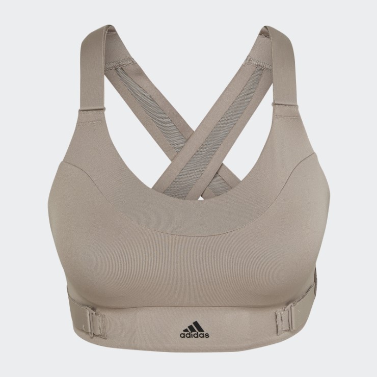 Sujetador De Sujeción Alta Adidas Fastimpact Luxe Run Beige