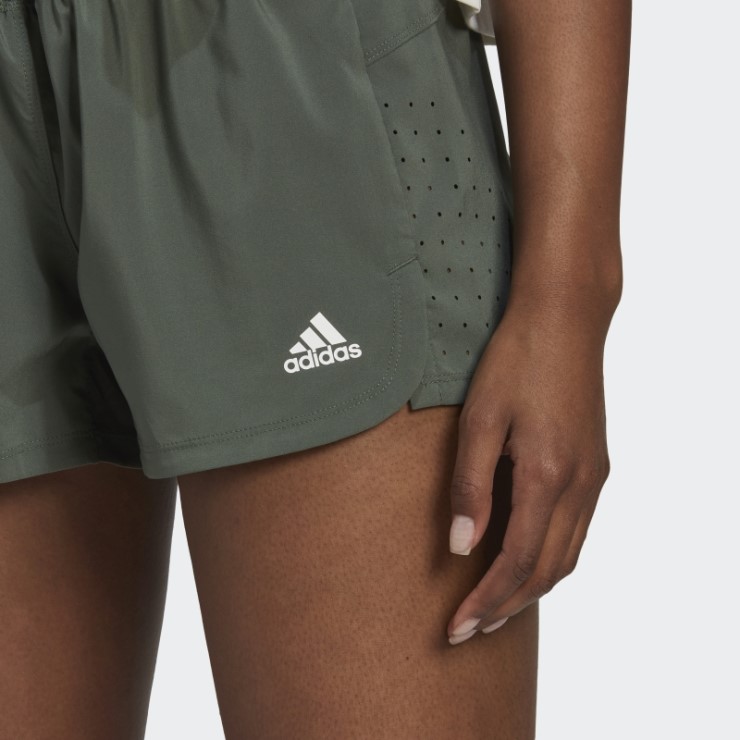 Pantalones Cortos Pacer Perforados Adidas Verde óxido