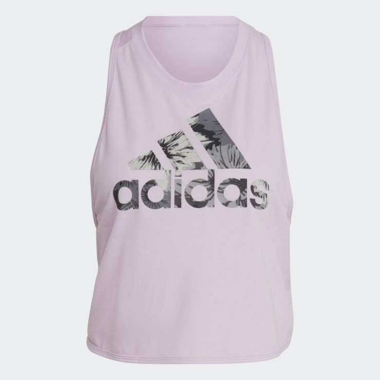 Camiseta Sin Mangas Floral Lila Aeroready Made For Training Adidas