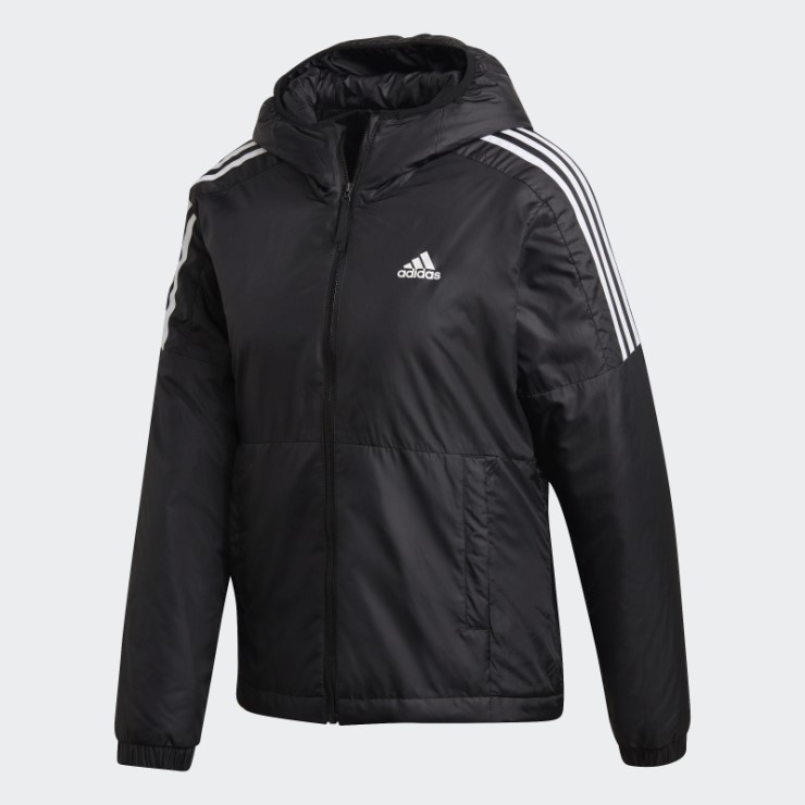 Adidas Chaqueta Con Capucha Y Aislamiento Esencial Negro