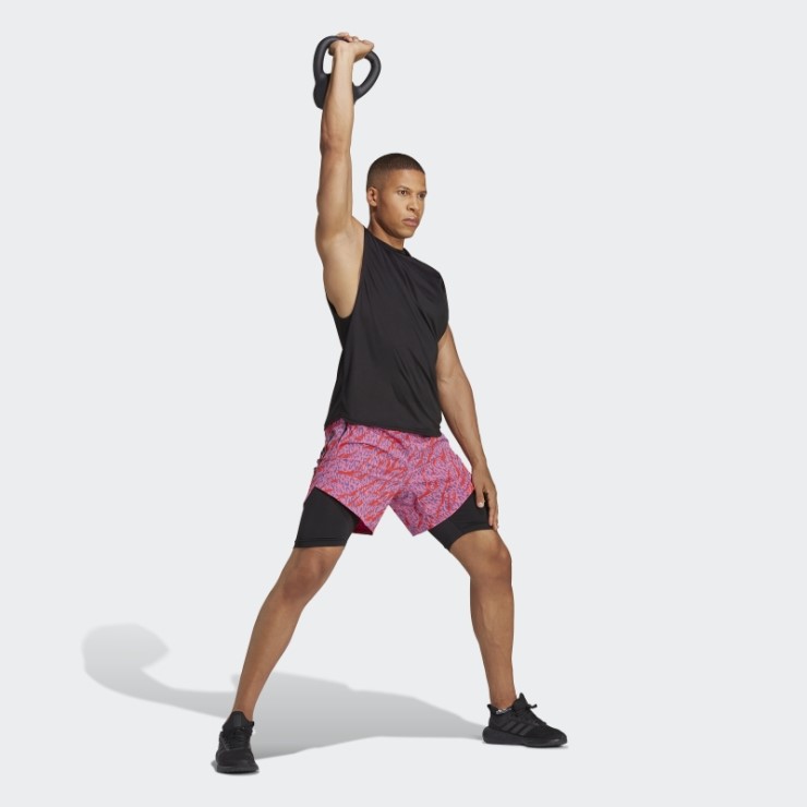 Pantalones Cortos Hiit Con Estampado Animal De La Serie Profesional Diseñados Para Entrenar Seleccionados Por Cody Rigs Por Adidas Multicolor