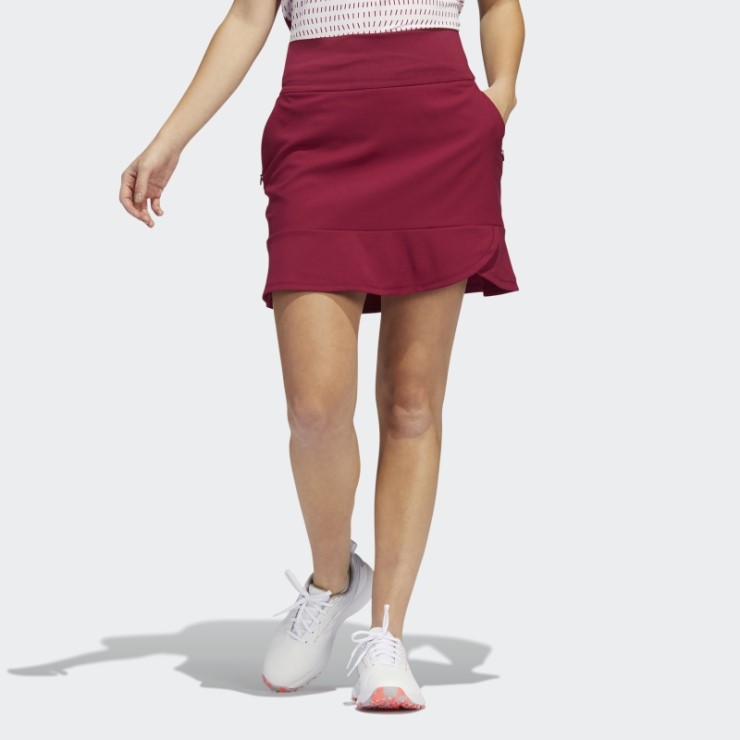 Falda Pantalón Volantes Burdeos Adidas