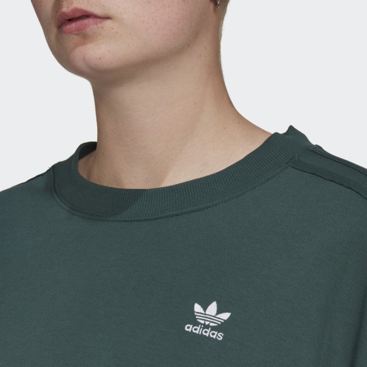 Adidas Sudadera Verde Mineral Con Cordones Siempre Original