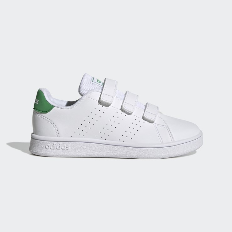 Adidas Advantage Court Lifestyle Calzado Con Velcro Verde