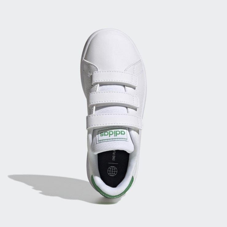 Adidas Advantage Court Lifestyle Calzado Con Velcro Verde