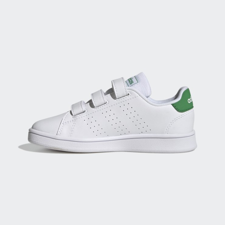 Adidas Advantage Court Lifestyle Calzado Con Velcro Verde
