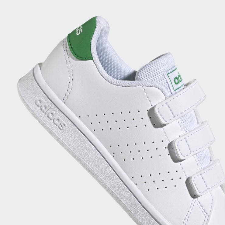 Adidas Advantage Court Lifestyle Calzado Con Velcro Verde
