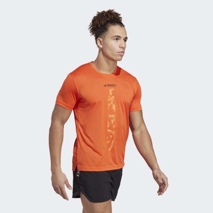 Camiseta Terrex Agravic Trail Running Naranja Adidas