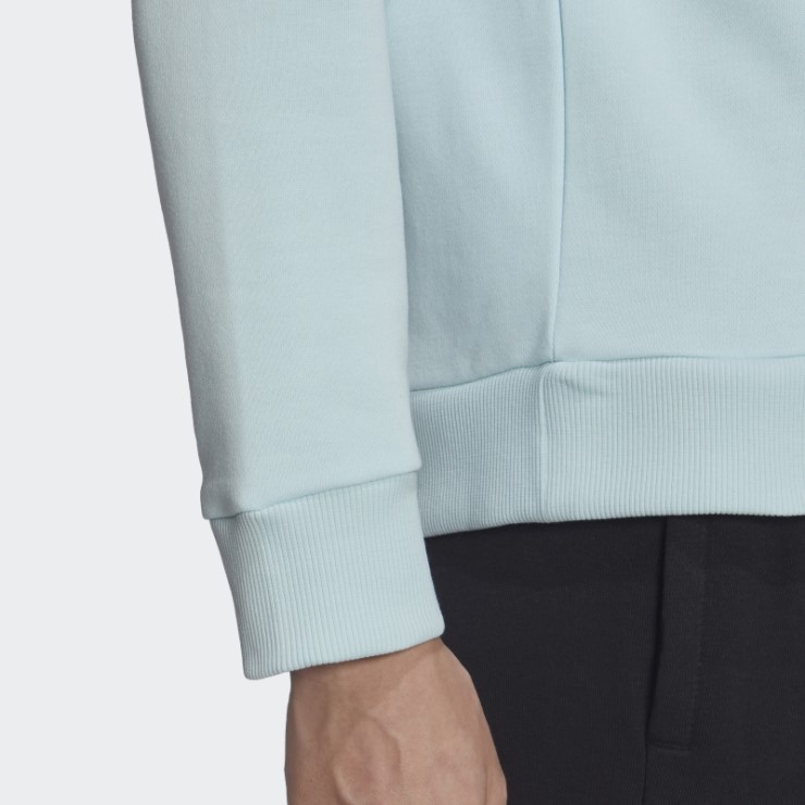 Adidas Essentials Logo Sudadera Suelta Azul