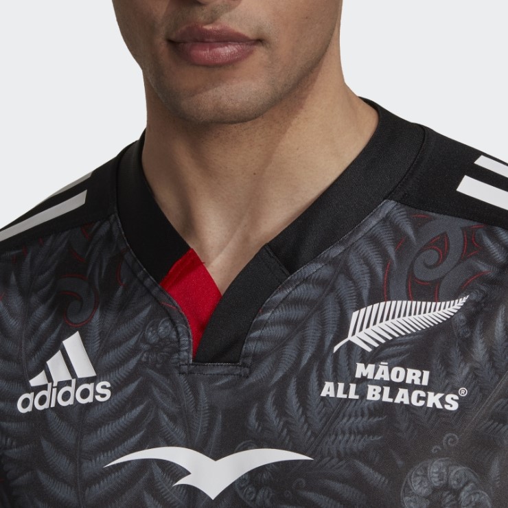 Adidas Maori All Blacks Camiseta De Rugby Réplica De Primera Equipación Negra