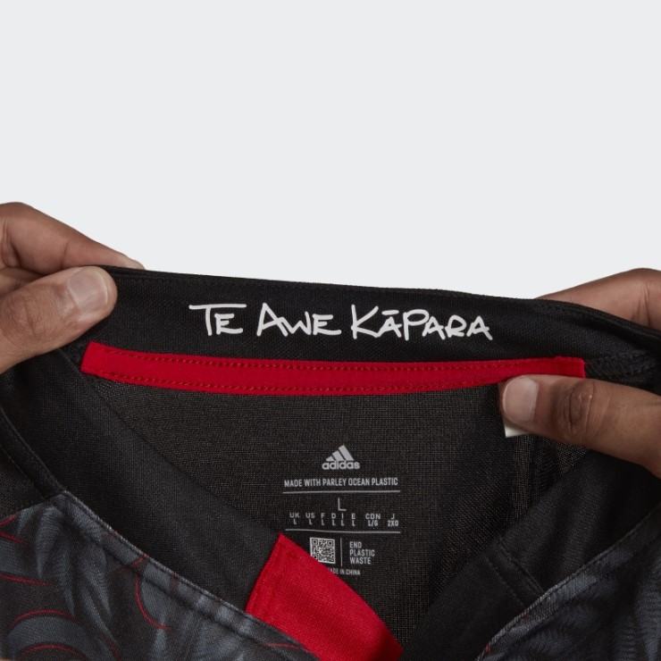 Adidas Maori All Blacks Camiseta De Rugby Réplica De Primera Equipación Negra