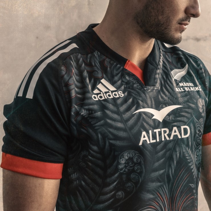 Adidas Maori All Blacks Camiseta De Rugby Réplica De Primera Equipación Negra
