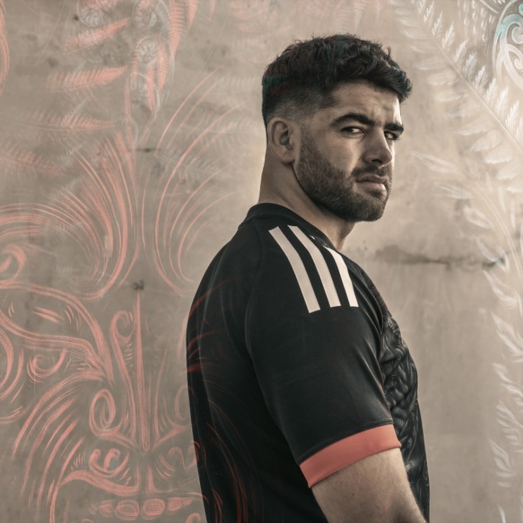 Adidas Maori All Blacks Camiseta De Rugby Réplica De Primera Equipación Negra