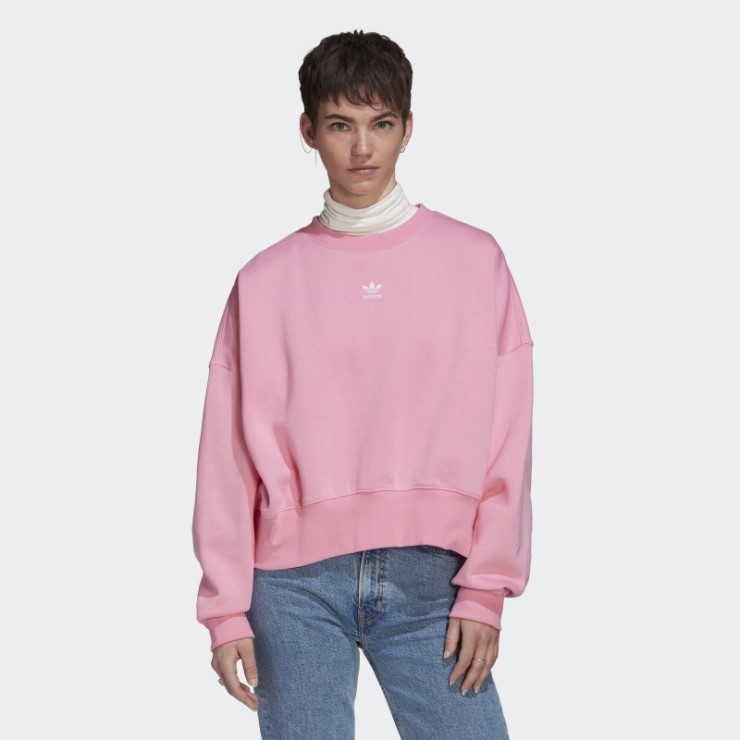 Sudadera Rosa Adidas Adicolor Essentials