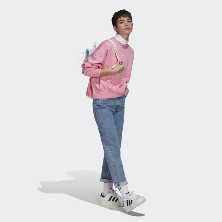 Sudadera Rosa Adidas Adicolor Essentials