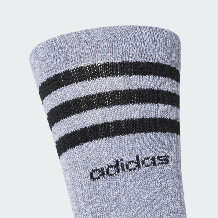 Calcetines Adidas 3 Rayas Gris Medio 3 Pares