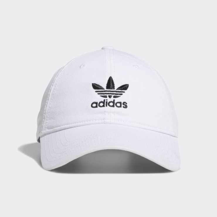 Moda Adidas Lavado Relajado Sombrero Blanco