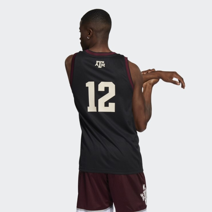 Camiseta Aggies Swingman Negro Adidas