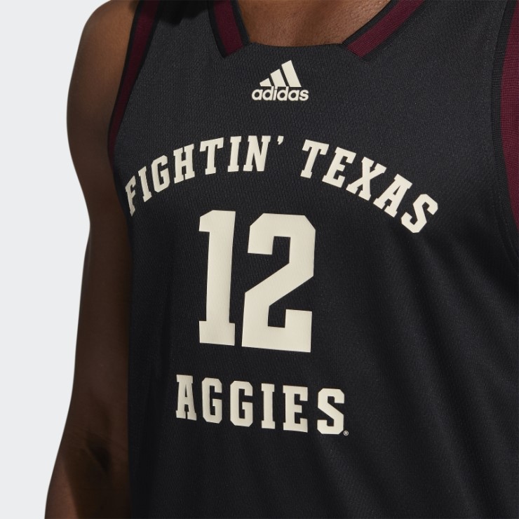 Camiseta Aggies Swingman Negro Adidas