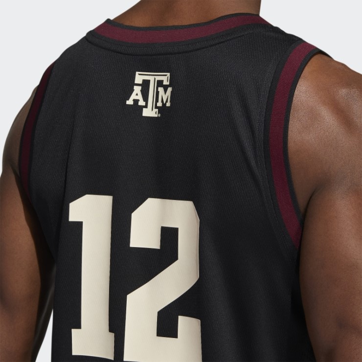 Camiseta Aggies Swingman Negro Adidas
