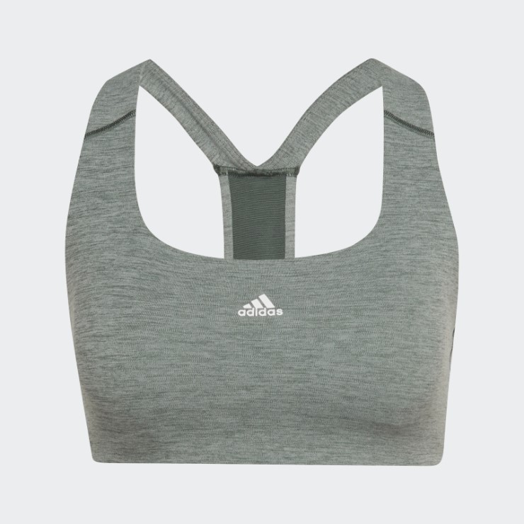 Sujetador De Entrenamiento De Sujeción Media Verde Adidas Oxide Mel Powerimpact
