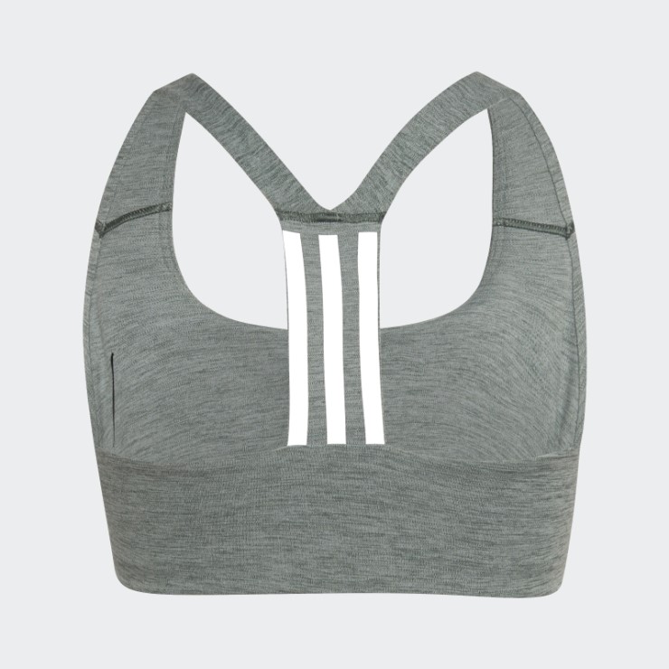Sujetador De Entrenamiento De Sujeción Media Verde Adidas Oxide Mel Powerimpact