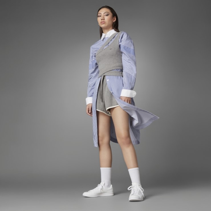 Core Heather Adidas Blue Version Waffle Wrap Bra Top